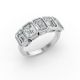 Emerald Shape Diamond Anniversary Band in Gold