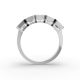 Emerald Shape Diamond Anniversary Band in Gold