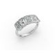 Emerald Shape Diamond Anniversary Band in Gold