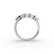 Emerald Shape Diamond Anniversary Band in Gold