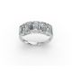 Emerald Shape Diamond Anniversary Band in Gold