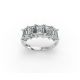 Emerald Shape Diamond Anniversary Band in Gold