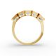 Emerald Shape Diamond Anniversary Band in Gold