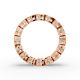 Cushion Shape Diamond Eternity Bands in Gold