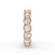 Cushion Shape Diamond Eternity Bands in Gold