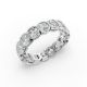 Cushion Shape Diamond Eternity Bands in Gold