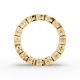 Cushion Shape Diamond Eternity Bands in Gold