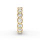 Cushion Shape Diamond Eternity Bands in Gold