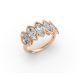 Marquise Shape Diamond Anniversary Band in Gold