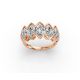 Marquise Shape Diamond Anniversary Band in Gold