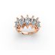 Marquise Shape Diamond Anniversary Band in Gold