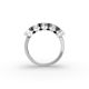 Marquise Shape Diamond Anniversary Band in Gold