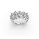 Marquise Shape Diamond Anniversary Band in Gold