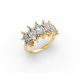 Marquise Shape Diamond Anniversary Band in Gold