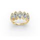 Marquise Shape Diamond Anniversary Band in Gold