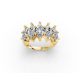 Marquise Shape Diamond Anniversary Band in Gold