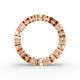 Heart Shape Diamond Eternity Bands in Gold
