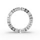 Heart Shape Diamond Eternity Bands in Gold
