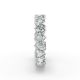 Heart Shape Diamond Eternity Bands in Gold