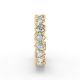 Heart Shape Diamond Eternity Bands in Gold