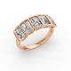 Radiant Shape Diamond Anniversary Band in Gold