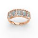 Radiant Shape Diamond Anniversary Band in Gold