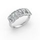 Radiant Shape Diamond Anniversary Band in Gold