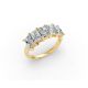 Radiant Shape Diamond Anniversary Band in Gold