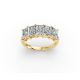 Radiant Shape Diamond Anniversary Band in Gold