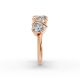 Heart Shape Diamond Anniversary Band in Gold