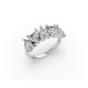 Heart Shape Diamond Anniversary Band in Gold