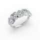 Heart Shape Diamond Anniversary Band in Gold