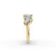 Heart Shape Diamond Anniversary Band in Gold