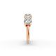 Round Shape Diamond Anniversary Band in Gold