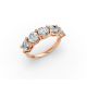 Round Shape Diamond Anniversary Band in Gold