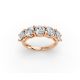 Round Shape Diamond Anniversary Band in Gold