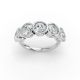 Round Shape Diamond Anniversary Band in Gold