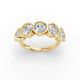 Round Shape Diamond Anniversary Band in Gold