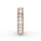 Emerald Shape Diamond Eternity Bands in Gold