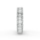 Emerald Shape Diamond Eternity Bands in Gold