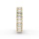 Emerald Shape Diamond Eternity Bands in Gold