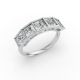 Princess Shape Diamond Anniversary Band in Gold