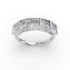 Princess Shape Diamond Anniversary Band in Gold