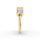 Princess Shape Diamond Anniversary Band in Gold