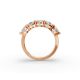 Oval Shape Diamond Anniversary Band in Gold
