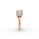 Oval Shape Diamond Anniversary Band in Gold