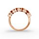 Oval Shape Diamond Anniversary Band in Gold