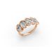 Oval Shape Diamond Anniversary Band in Gold