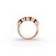 Oval Shape Diamond Anniversary Band in Gold