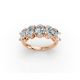 Oval Shape Diamond Anniversary Band in Gold